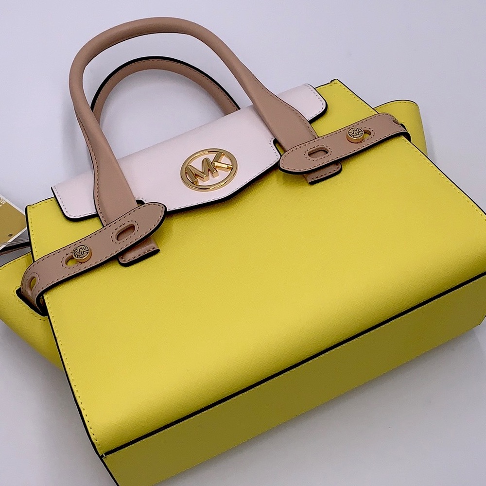 MICHAEL KORS
Carmen Medium Faux Leather Belted Satchel SUNSHINE MULTI CO… - Picture 7 of 16